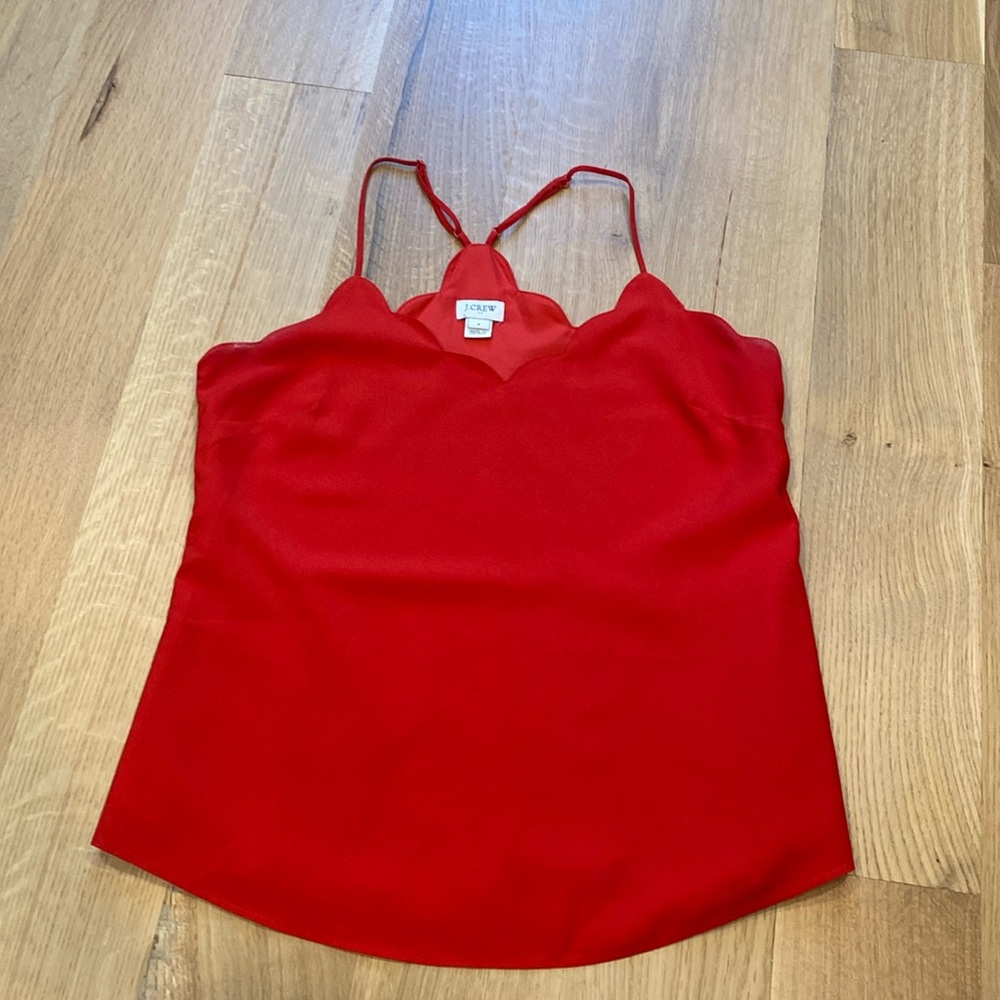 J Crew Scalloped tank